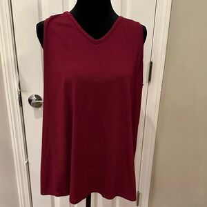 Amazon Essentials Women's Sleeveless Maroon Tank Top